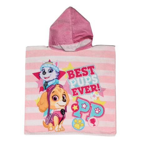 Paw Patrol Best Pups Ever Hooded Beach Bath Towel Poncho £7.99
